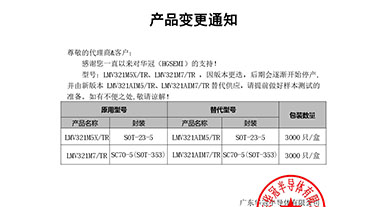 LMV321M5X、LMV321M7替代   變更通知函